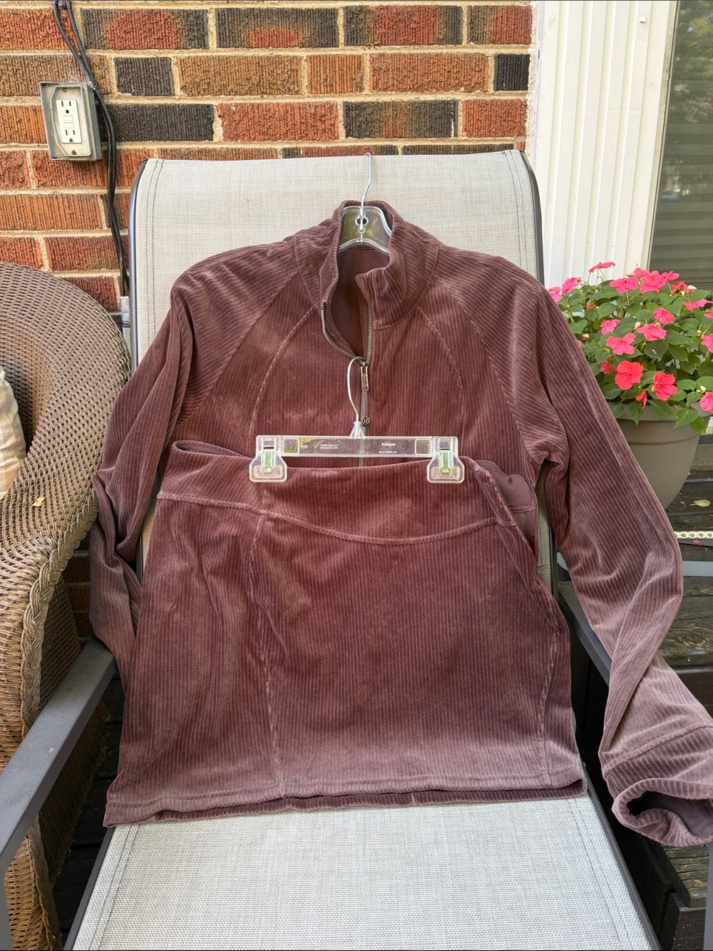 Lululemon Scuba Mini Skirt - Jacket  Corduroy Set in  Expresso